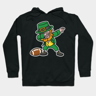 Dab dabbing leprechaun St. Patrick's day rugby Hoodie